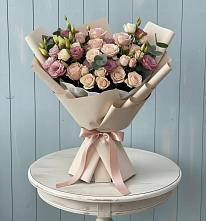 Букет цветов из:  Розы и Лизиантусы #REPLACE_PRED# Зольской