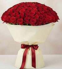 Букет 101 Красная роза Милано в Зольской