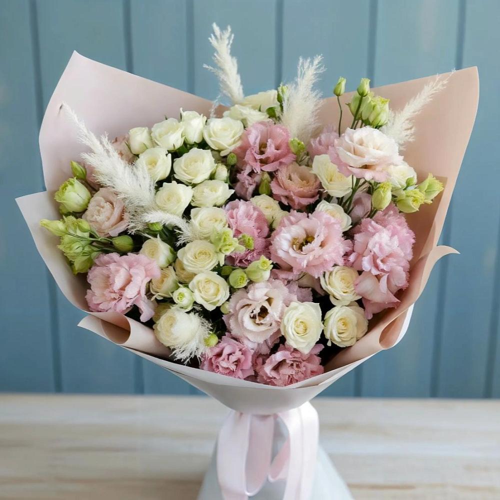 Букет цветов из: Альстромерии и Розы в Зольской