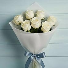 Букет 7 Белых роз Эдлесс Лав #REPLACE_PRED# Зольской