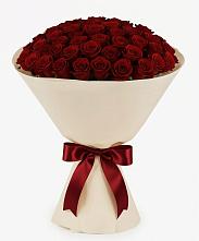 Букет 101 Бордовая роза Блэк Бакарра в Зольской