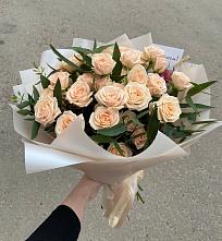 Букет Кремовые розы Латте в Зольской