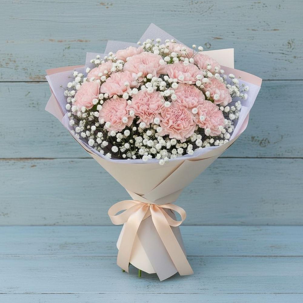 Букет цветов из: Гвоздики в Зольской