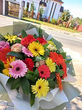 Букет цветов из:  Герберы #REPLACE_PRED# Зольской