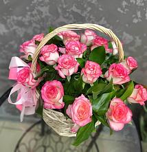 Цветочная композиция из Розы в корзине #REPLACE_PRED# Зольской