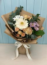 Букет цветов из:  Герберы и Хризантемы в Зольской