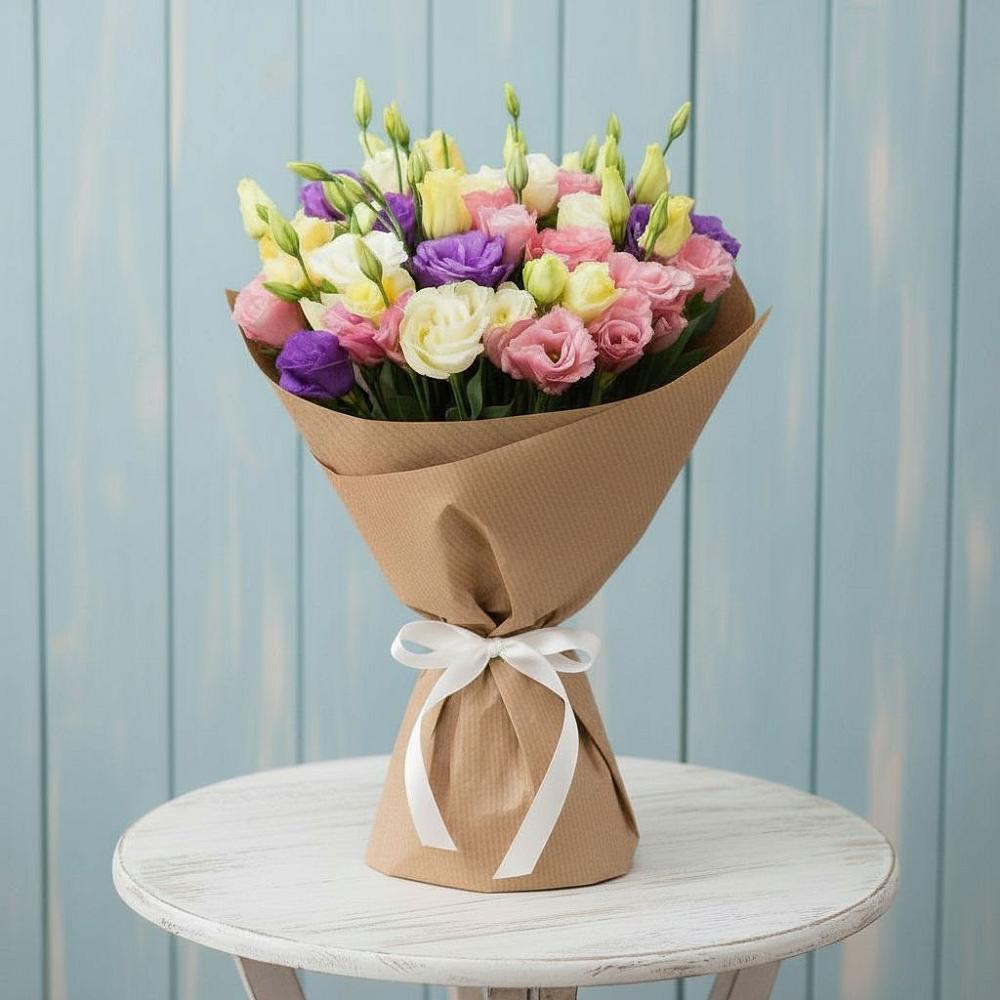 Букет цветов из: Лизиантусы в Зольской