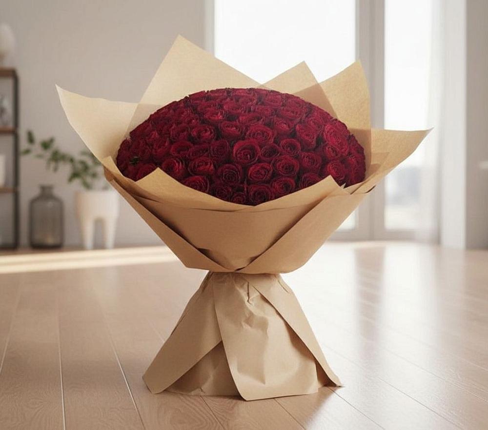 Букет 101 Красная роза в Зольской
