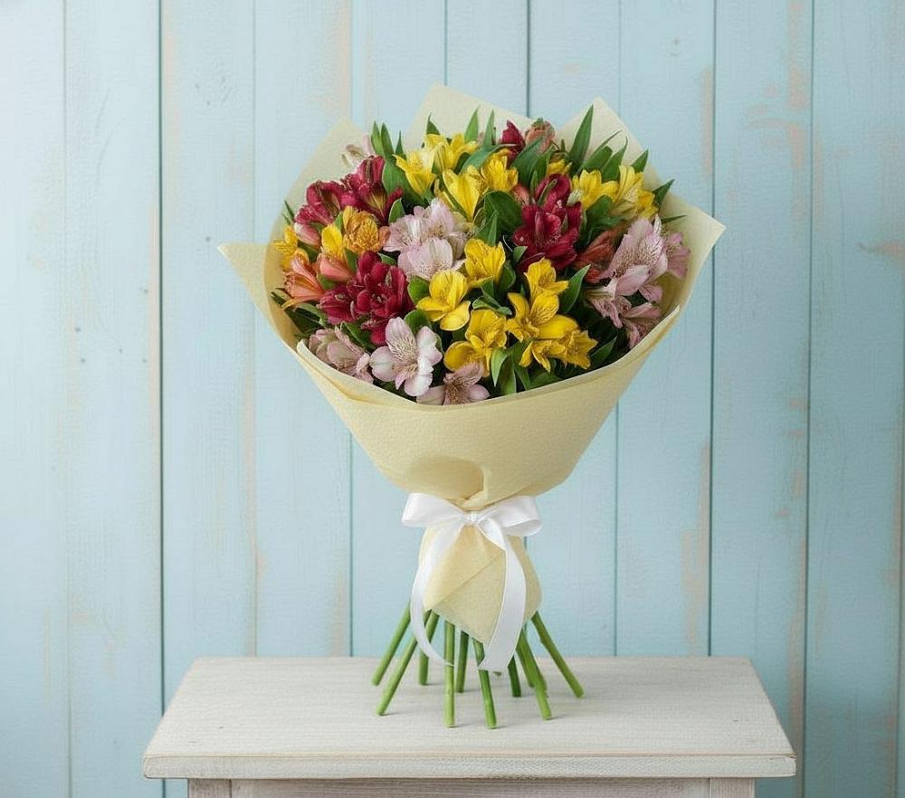 Букет цветов из: Альстромерии в Зольской