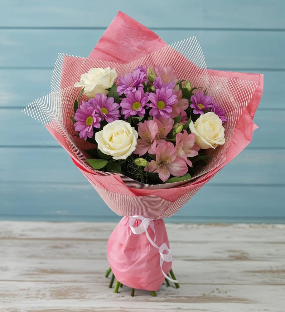 Букет цветов из: Герберы в Зольской