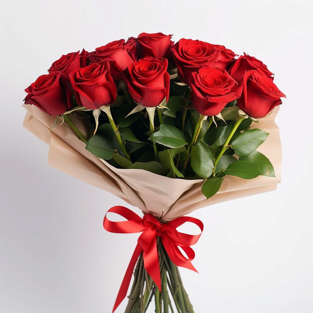 Букет 11 Красных роз Эдлесс Лав в Зольской