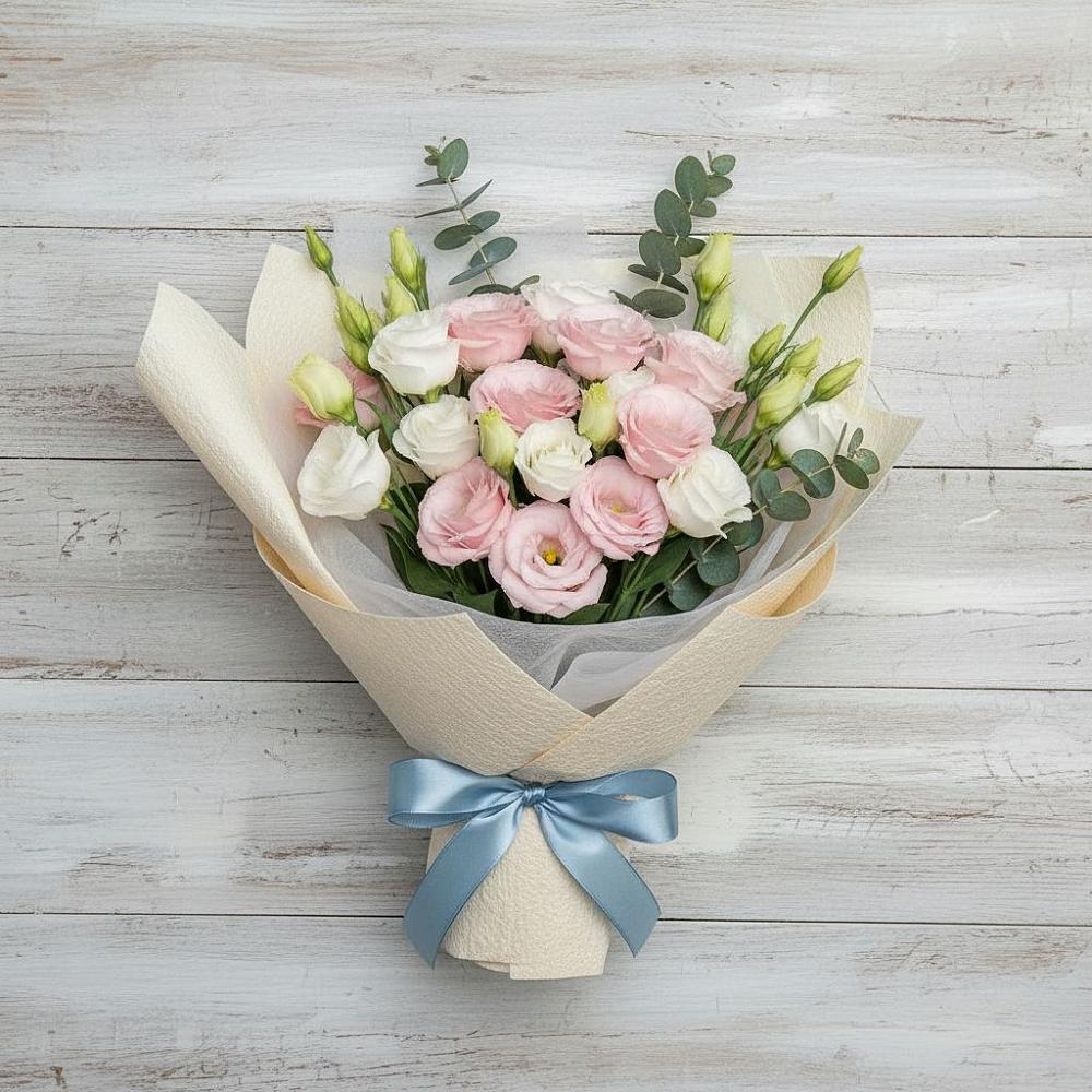 Букет цветов из: Лизиантусы в Зольской